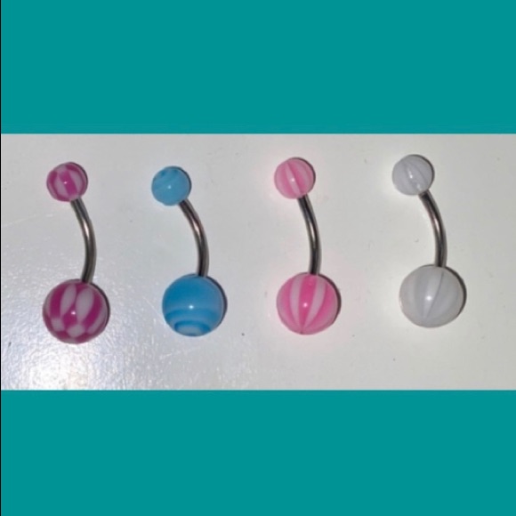 4 Belly Rings